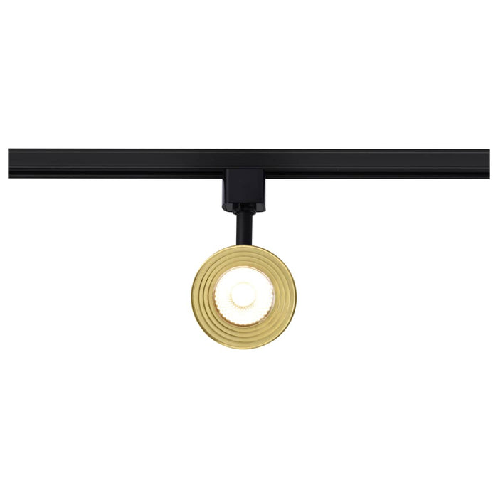 Track Head Nuvo TH643 12 Watt LED Cinch Track Head - 3000K - Matte Black and Brushed Brass Finish - H-Style Nuvo