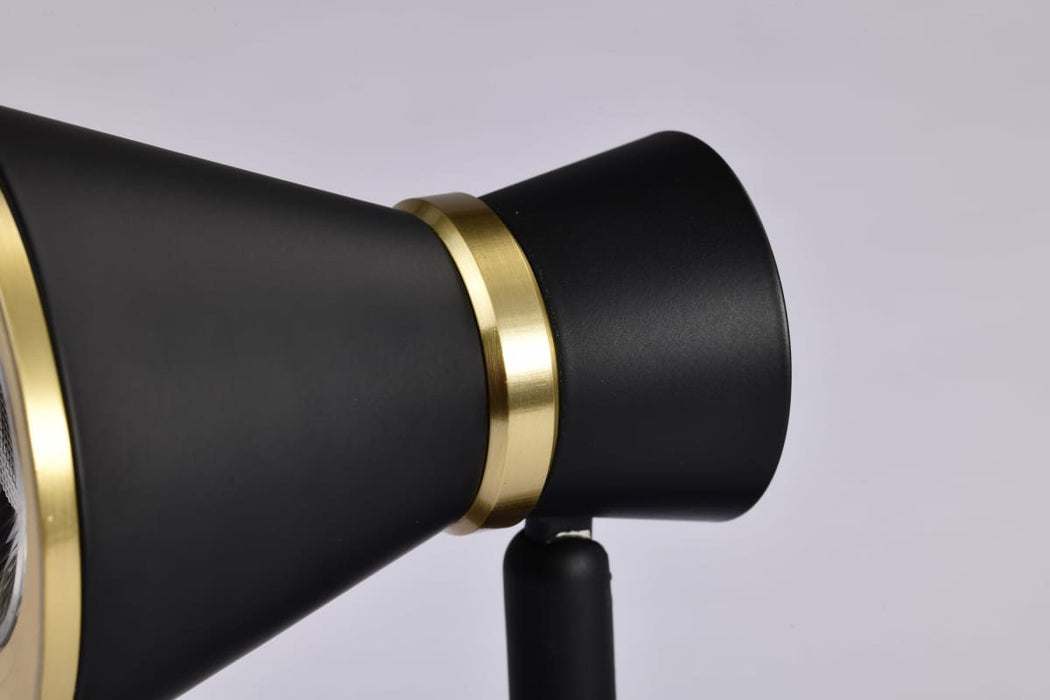 Track Head Nuvo TH643 12 Watt LED Cinch Track Head - 3000K - Matte Black and Brushed Brass Finish - H-Style Nuvo