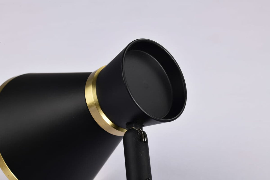 Track Head Nuvo TH643 12 Watt LED Cinch Track Head - 3000K - Matte Black and Brushed Brass Finish - H-Style Nuvo