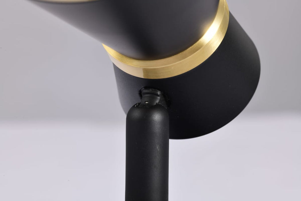 Track Head Nuvo TH643 12 Watt LED Cinch Track Head - 3000K - Matte Black and Brushed Brass Finish - H-Style Nuvo
