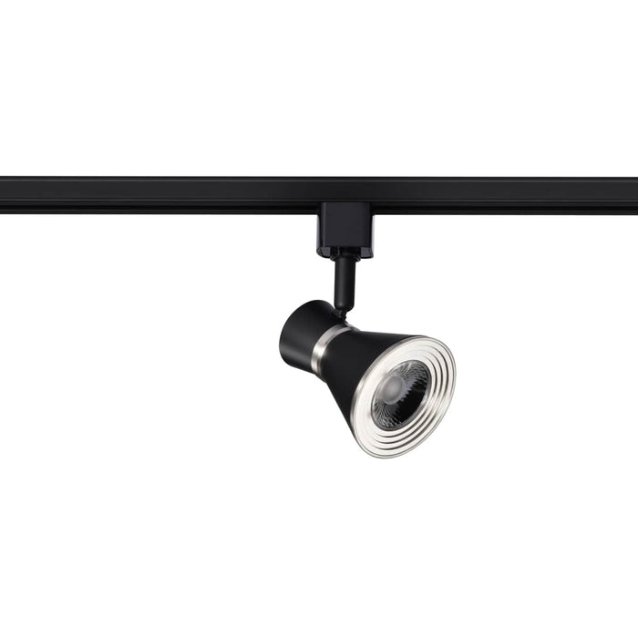 Track Head Nuvo TH644 12 Watt LED Cinch Track Head - 3000K - Matte Black and Brushed Nickel Finish - H-Style Nuvo