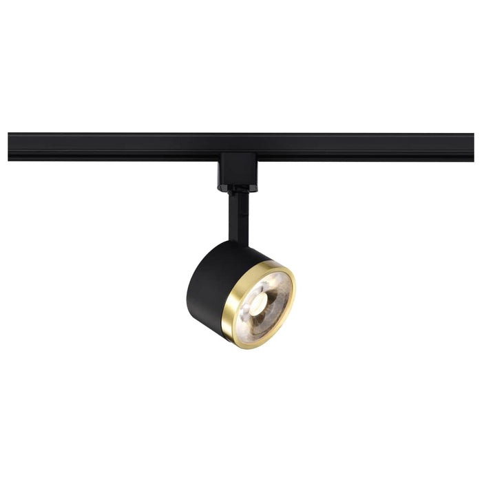 Track Head Nuvo TH645 12 Watt LED Track Head - Round - 3000K - Matte Black and Brushed Brass Finish - H-Style Nuvo