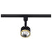 Track Head Nuvo TH645 12 Watt LED Track Head - Round - 3000K - Matte Black and Brushed Brass Finish - H-Style Nuvo
