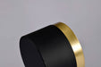 Track Head Nuvo TH645 12 Watt LED Track Head - Round - 3000K - Matte Black and Brushed Brass Finish - H-Style Nuvo
