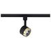Track Head Nuvo TH645 12 Watt LED Track Head - Round - 3000K - Matte Black and Brushed Brass Finish - H-Style Nuvo