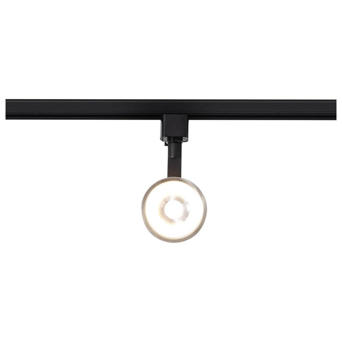 Track Head Nuvo TH646 12 Watt LED Track Head - Round - 3000K - Matte Black and Brushed Nickel Finish - H-Style Nuvo