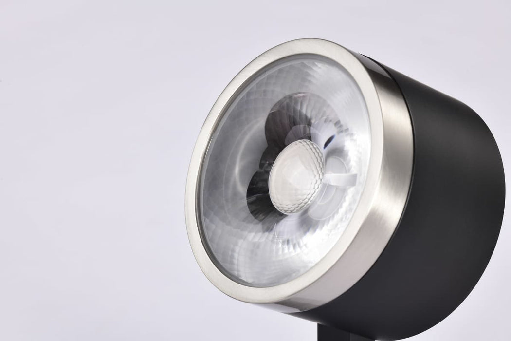 Track Head Nuvo TH646 12 Watt LED Track Head - Round - 3000K - Matte Black and Brushed Nickel Finish - H-Style Nuvo