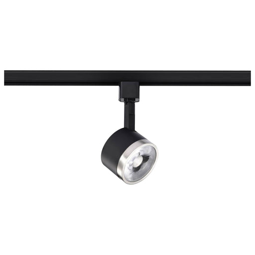 Track Head Nuvo TH646 12 Watt LED Track Head - Round - 3000K - Matte Black and Brushed Nickel Finish - H-Style Nuvo