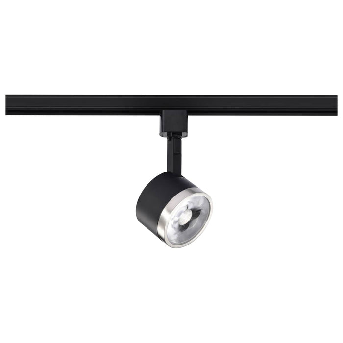 Track Head Nuvo TH646 12 Watt LED Track Head - Round - 3000K - Matte Black and Brushed Nickel Finish - H-Style Nuvo