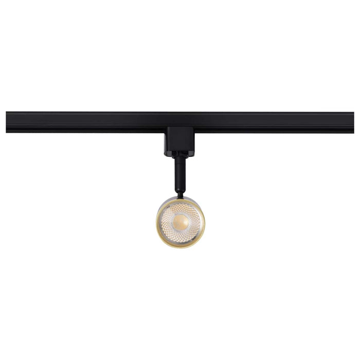 Track Head Nuvo TH647 12 Watt LED Small Cylindrical Track Head - 3000K - Matte Black and Brushed Brass Finish - H-Style Nuvo