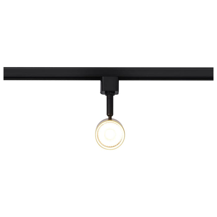 Track Head Nuvo TH647 12 Watt LED Small Cylindrical Track Head - 3000K - Matte Black and Brushed Brass Finish - H-Style Nuvo