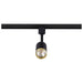 Track Head Nuvo TH647 12 Watt LED Small Cylindrical Track Head - 3000K - Matte Black and Brushed Brass Finish - H-Style Nuvo