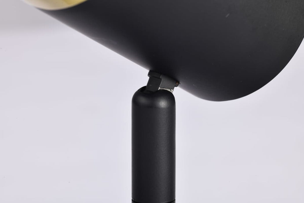 Track Head Nuvo TH647 12 Watt LED Small Cylindrical Track Head - 3000K - Matte Black and Brushed Brass Finish - H-Style Nuvo