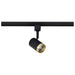 Track Head Nuvo TH647 12 Watt LED Small Cylindrical Track Head - 3000K - Matte Black and Brushed Brass Finish - H-Style Nuvo