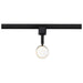 Track Head Nuvo TH648 12 Watt LED Small Cylindrical Track Head - 3000K - Matte Black and Brushed Nickel Finish - H-Style Nuvo