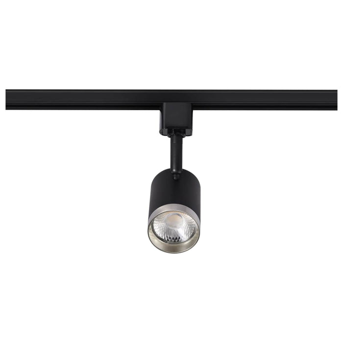 Track Head Nuvo TH648 12 Watt LED Small Cylindrical Track Head - 3000K - Matte Black and Brushed Nickel Finish - H-Style Nuvo