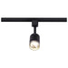 Track Head Nuvo TH648 12 Watt LED Small Cylindrical Track Head - 3000K - Matte Black and Brushed Nickel Finish - H-Style Nuvo