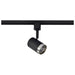 Track Head Nuvo TH648 12 Watt LED Small Cylindrical Track Head - 3000K - Matte Black and Brushed Nickel Finish - H-Style Nuvo