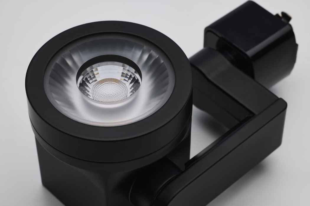 Track Head Nuvo TH652 Lantern - 12 Watt LED Track Head - 24 Degree Beam Spread - 3000K - Black Finish - H-Style Nuvo