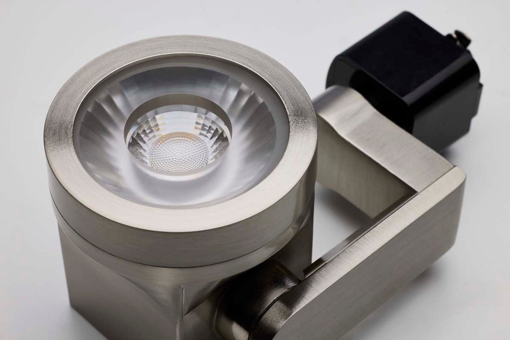 Track Head Nuvo TH653 Lantern - 12 Watt LED Track Head - 24 Degree Beam Spread - 3000K - Brushed Nickel Finish - H-Style Nuvo