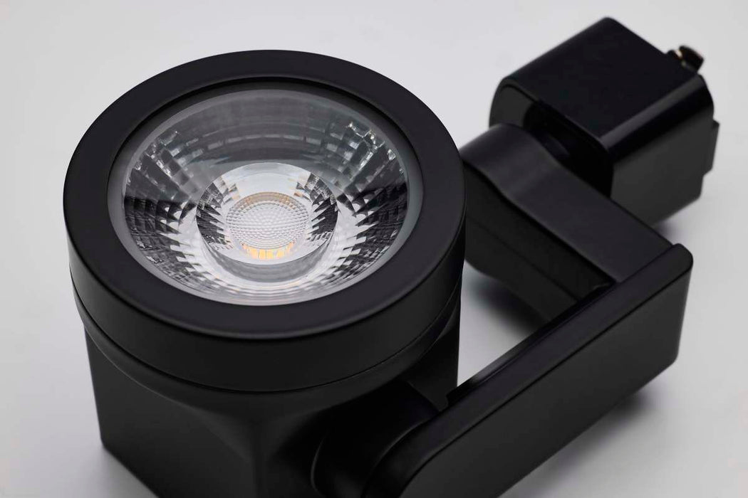 Track Head Nuvo TH662 Lantern - 12 Watt LED Track Head - 36 Degree Beam Spread - 3000K - Black Finish - H-Style Nuvo