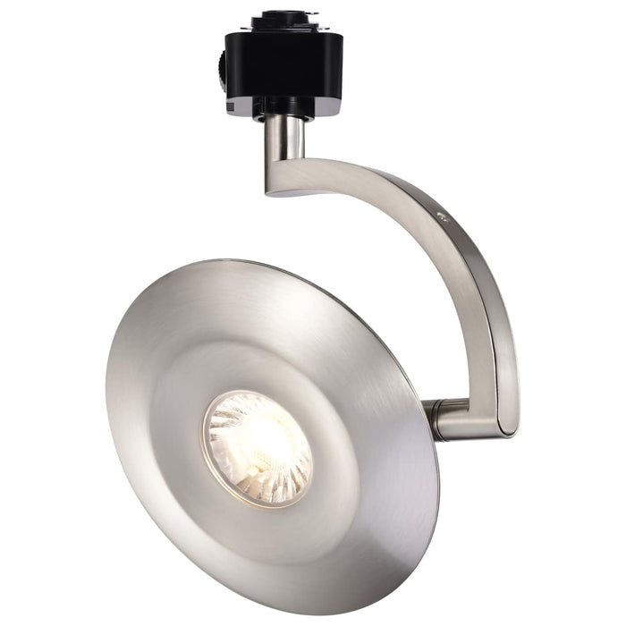 Track Head Satco TH672 Orb - 12 Watt LED H-Style Track Head - 3000K/4000K/5000K CCT Selectable - 24 Degree Beam Angle - Brushed Nickel Finish - 120 Volt - H-Style Satco