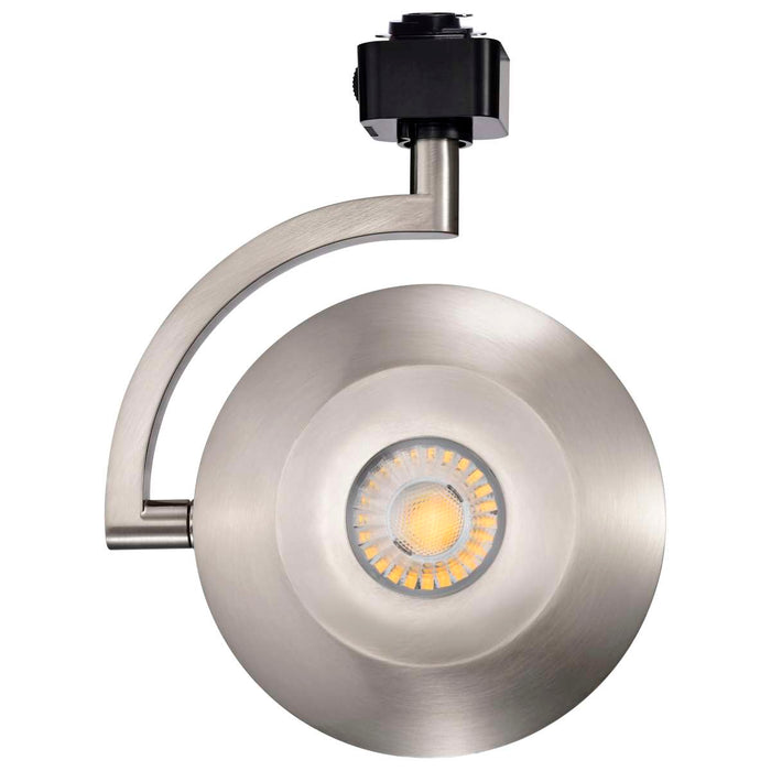 Track Head Satco TH672 Orb - 12 Watt LED H-Style Track Head - 3000K/4000K/5000K CCT Selectable - 24 Degree Beam Angle - Brushed Nickel Finish - 120 Volt - H-Style Satco