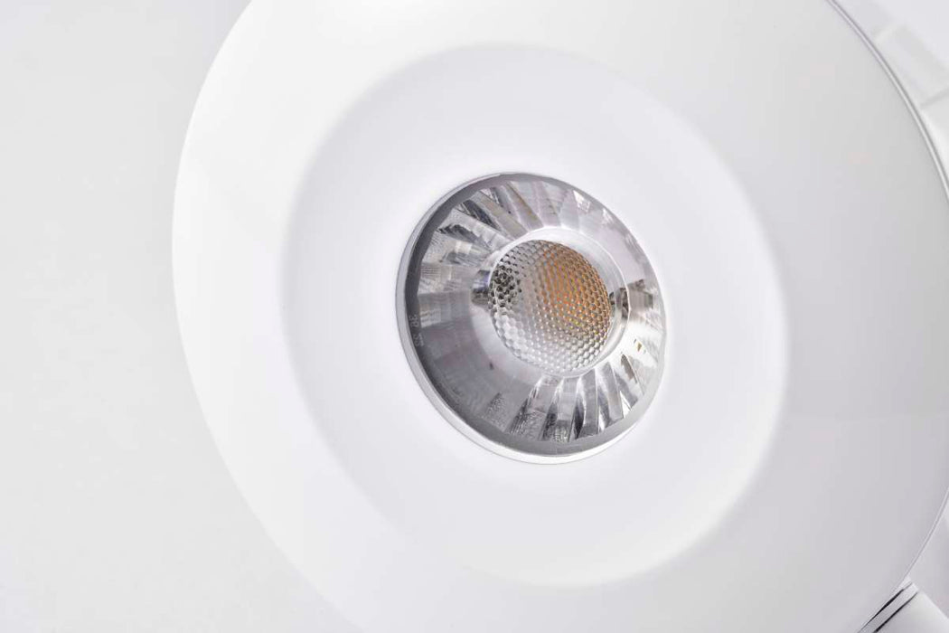 Track Head Satco TH673 Orb - 12 Watt LED H-Style Track Head - 3000K/4000K/5000K CCT Selectable - 36 Degree Beam Angle - White Finish - 120 Volt - H-Style Satco
