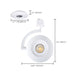 Track Head Satco TH673 Orb - 12 Watt LED H-Style Track Head - 3000K/4000K/5000K CCT Selectable - 36 Degree Beam Angle - White Finish - 120 Volt - H-Style Satco