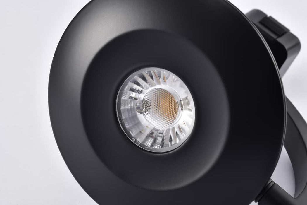 Track Head Satco TH674 Orb - 12 Watt LED H-Style Track Head - 3000K/4000K/5000K CCT Selectable - 36 Degree Beam Angle - Black Finish - 120 Volt - H-Style Satco