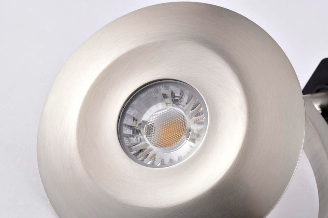 Track Head Satco TH675 Orb - 12 Watt LED H-Style Track Head - 3000K/4000K/5000K CCT Selectable - 36 Degree Beam Angle - Brushed Nickel Finish - 120 Volt - H-Style Satco