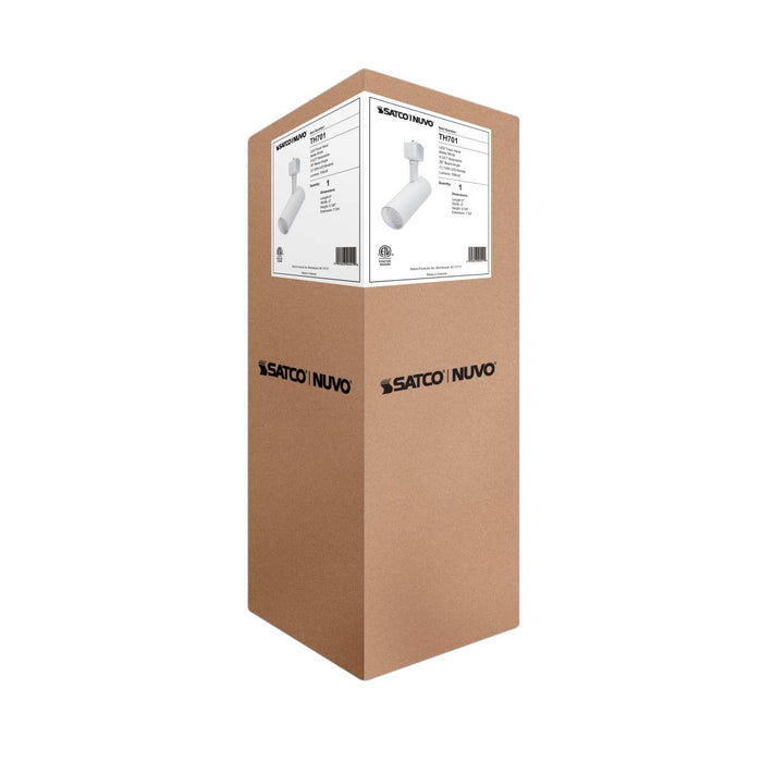 Track Head Nuvo TH701 10 Watt LED Track Head - 36 Degree Beam Spread - 5 CCT Selectable - Matte White Finish - H-Style Nuvo