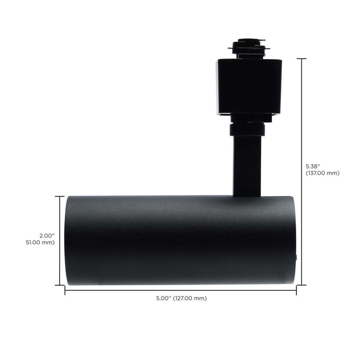 Track Head Nuvo TH704 10 Watt LED Track Head - 48 Degree Beam Spread - 5 CCT Selectable - Matte Black Finish - H-Style Nuvo