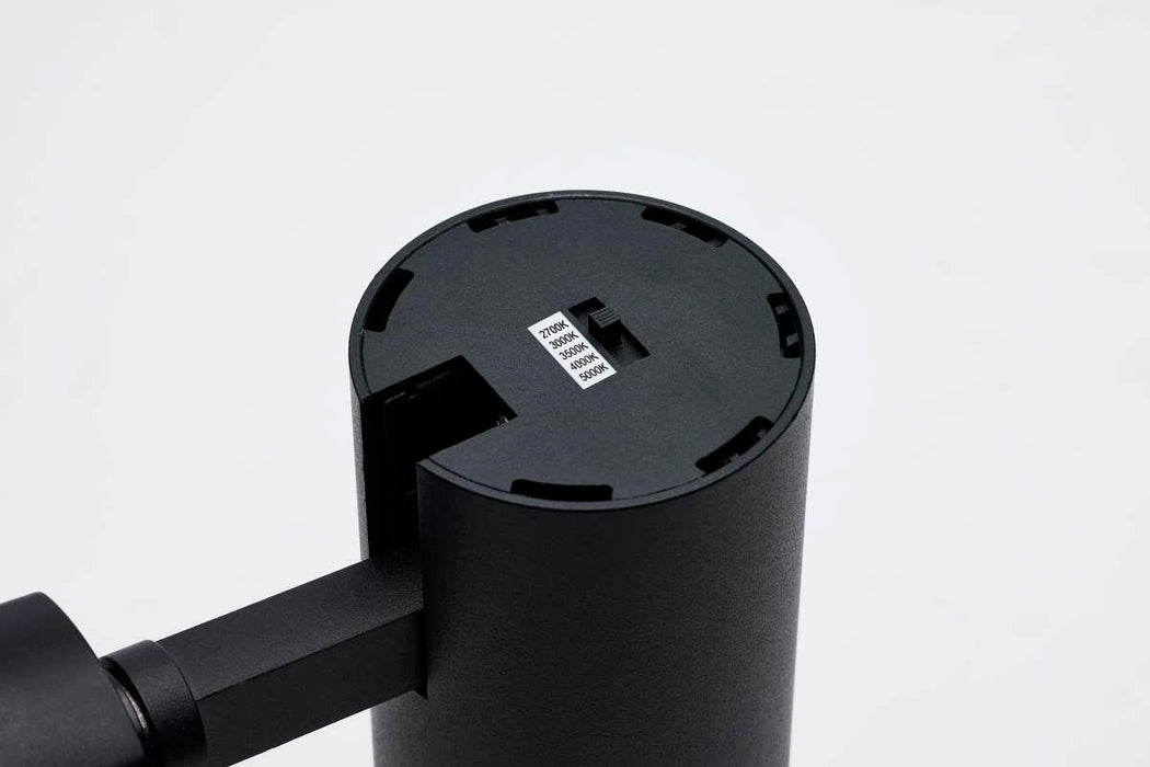 Track Head Nuvo TH712 20 Watt LED Track Head - 36 Degree Beam Spread - 5 CCT Selectable - Matte Black Finish - H-Style Nuvo