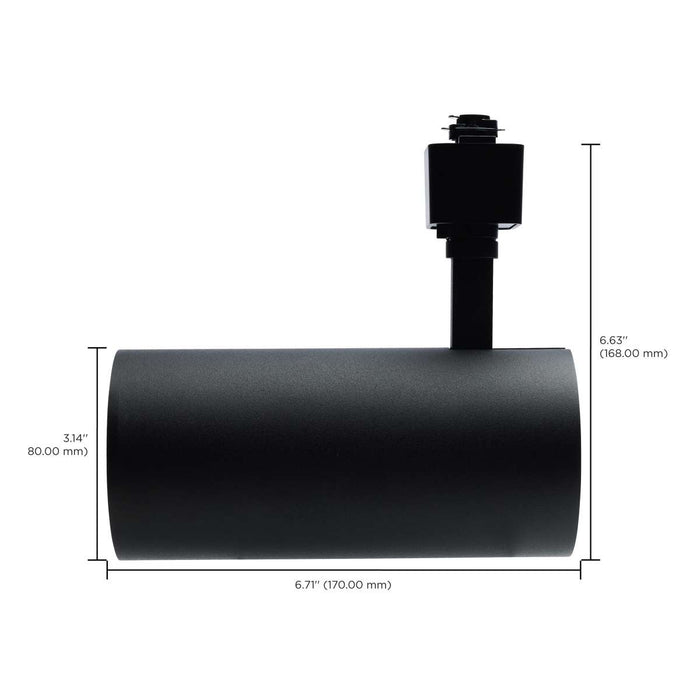 Track Head Nuvo TH722 30 Watt LED Track Head - 36 Degree Beam Spread - 5 CCT Selectable - Matte Black Finish - H-Style Nuvo