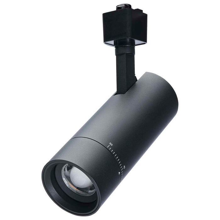 Track Head Nuvo TH732 15 Watt LED Track Head - 20 to 50 Degree Adjustable Beam Spread - CCT Selectable - Matte Black Finish - H-Style Nuvo
