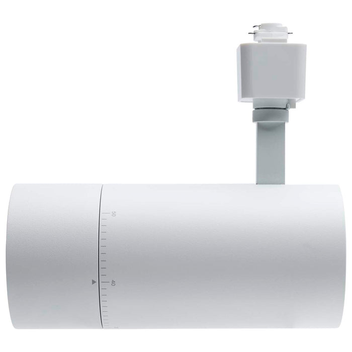 Track Head Nuvo TH741 30 Watt LED Track Head - 20 to 50 Degree Adjustable Beam Spread - CCT Selectable - Matte White Finish - H-Style Nuvo