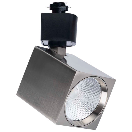 Track Head Satco TH753 8 Watt LED Track Head - 2700K/3000K/3500K/4000K/5000K CCT Selectable - Dim to Warm - H Style - 36 Degree Beam Angle - 120 Volt - Brushed Nickel - Square Satco