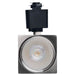 Track Head Satco TH753 8 Watt LED Track Head - 2700K/3000K/3500K/4000K/5000K CCT Selectable - Dim to Warm - H Style - 36 Degree Beam Angle - 120 Volt - Brushed Nickel - Square Satco