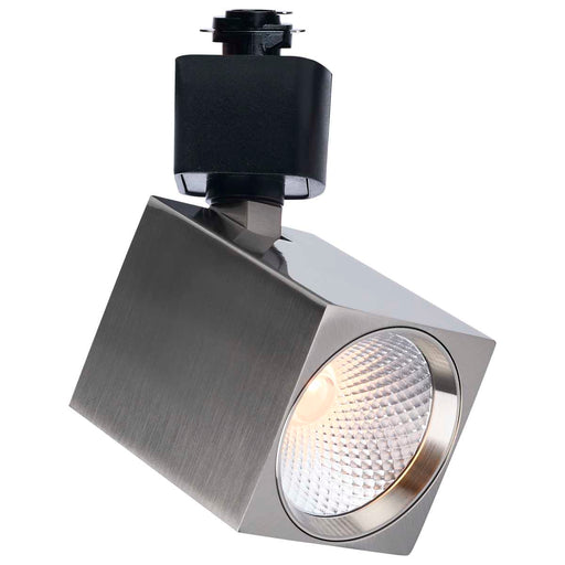 Track Head Satco TH753 8 Watt LED Track Head - 2700K/3000K/3500K/4000K/5000K CCT Selectable - Dim to Warm - H Style - 36 Degree Beam Angle - 120 Volt - Brushed Nickel - Square Satco