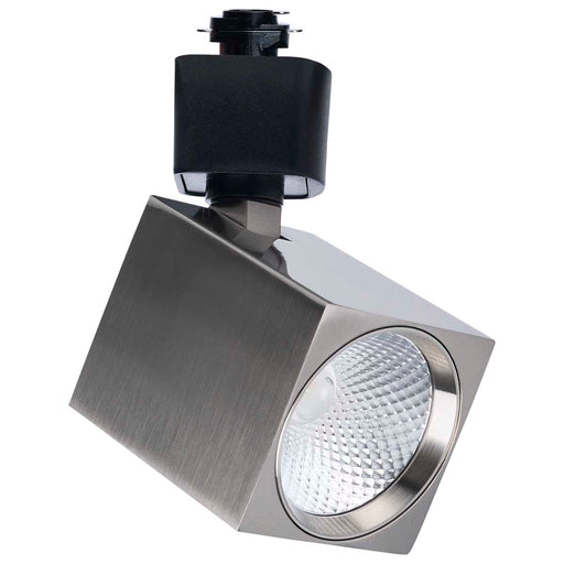 Track Head Satco TH756 8 Watt LED Track Head - 2700K/3000K/3500K/4000K/5000K CCT Selectable - Dim to Warm - H Style - 48 Degree Beam Angle - 120 Volt - Brushed Nickel - Square Satco