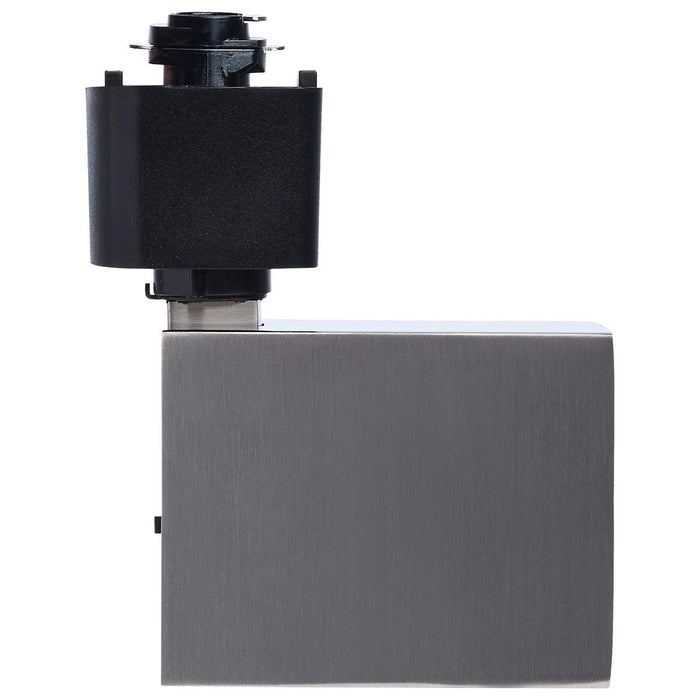 Track Head Satco TH756 8 Watt LED Track Head - 2700K/3000K/3500K/4000K/5000K CCT Selectable - Dim to Warm - H Style - 48 Degree Beam Angle - 120 Volt - Brushed Nickel - Square Satco