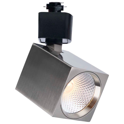 Track Head Satco TH756 8 Watt LED Track Head - 2700K/3000K/3500K/4000K/5000K CCT Selectable - Dim to Warm - H Style - 48 Degree Beam Angle - 120 Volt - Brushed Nickel - Square Satco