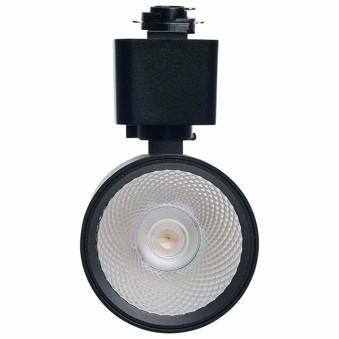 Track Head Satco TH765 8 Watt LED Track Head - 2700K/3000K/3500K/4000K/5000K CCT Selectable - Dim to Warm - H Style - 48 Degree Beam Angle - 120 Volt - Black - Round Satco