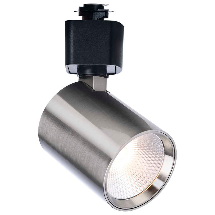 Track Head Satco TH766 8 Watt LED Track Head - 2700K/3000K/3500K/4000K/5000K CCT Selectable - Dim to Warm - H Style - 48 Degree Beam Angle - 120 Volt - Brushed Nickel - Round Satco