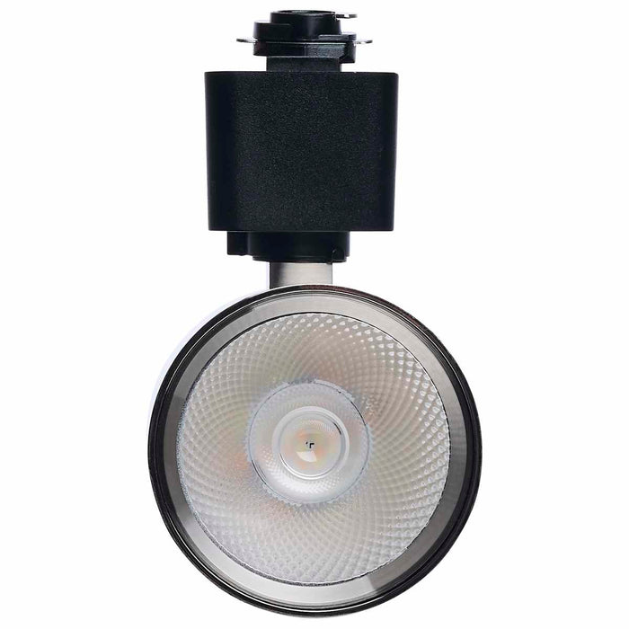 Track Head Satco TH766 8 Watt LED Track Head - 2700K/3000K/3500K/4000K/5000K CCT Selectable - Dim to Warm - H Style - 48 Degree Beam Angle - 120 Volt - Brushed Nickel - Round Satco