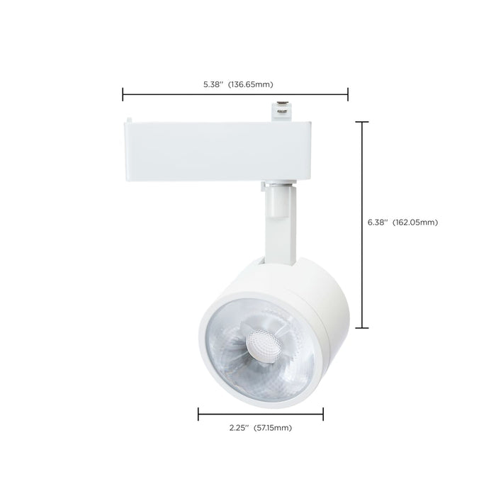 Track Head Nuvo TH903 12 Watt LED Track Head - Starfish Enabled - Round Shape - White Finish - 120 Volt - RGBTW - H-Style Nuvo
