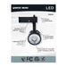 Track Head Nuvo TH904 12 Watt LED Track Head - Starfish Enabled - Round Shape - Black Finish - 120 Volt - RGBTW - H-Style Nuvo