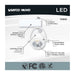 Track Head Nuvo TH913 12 Watt LED Track Head - Starfish Enabled - Pinch Back - White Finish - 120 Volt - RGBTW - H-Style Nuvo