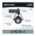 Track Head Nuvo TH914 12 Watt LED Track Head - Starfish Enabled - Pinch Back - Black Finish - 120 Volt - RGBTW - H-Style Nuvo